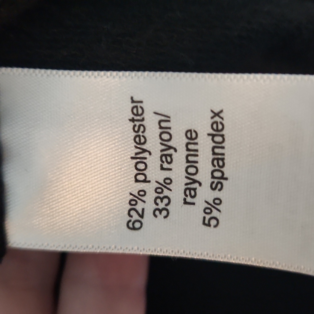 Maurices Black Turtleneck Hoodie With Thumbholes Size Medium - Picture 3 of 4